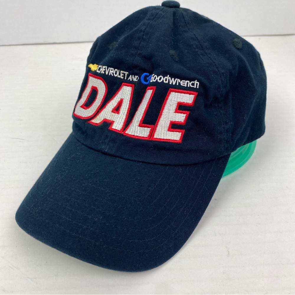 Dale Earnhardt Hat Cap Goodwrench Chevrolet Black Cotton Adjust Nascar Racing